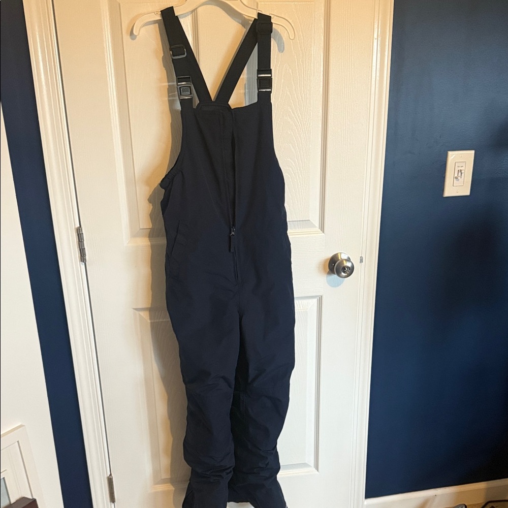 Lands' End Kids' Black Snow Bib Overalls